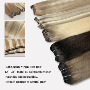 Extensiones de Cabello Humano K.SWIGS Rubio Ceniza con Reflejos, Alineación de Cutículas, Duraderas, Suaves, Reutilizables, Naturales, Saludables, Tejido a Máquina - Product Image 5