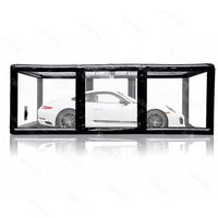Abri de voiture gonflable étanche, tente de garage, cabine de peinture, installation facile, taille personnalisable, longueur 12 pieds+, pompe à air électrique