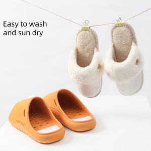 Chaussons d'intérieur élégants en coton japonais de haute qualité pour femmes, antidérapants, à bout fermé, avec semelle extérieure en EVA, pour l'hiver et l'été, vente en gros - Product Image 3