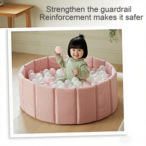 Grande <span class=keywords><strong>piscine</strong></span> à balles intérieure en PVC pour enfants, équipement de jeu en mousse souple avec <span class=keywords><strong>piscine</strong></span> à balles à thème <span class=keywords><strong>rose</strong></span> <span class=keywords><strong>et</strong></span> ensemble de jeux souples - Product Image 3