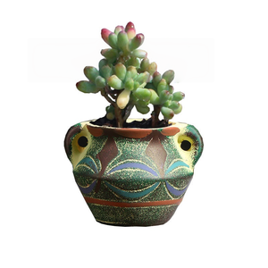 Ceramic Succulent Planter in Garden Style Flower <b>Pots</b> <b>with</b> Glazed Finish <b>Drainage</b> Hole Eco-Friendly Wholesale Products - Product Image 4