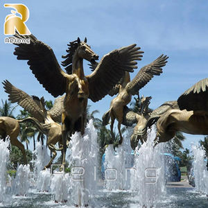 Estatua de PEGASO de Metal para decoración al aire libre, estatua de bronce, caballo volador con alas, tamaño real - Product Image 6