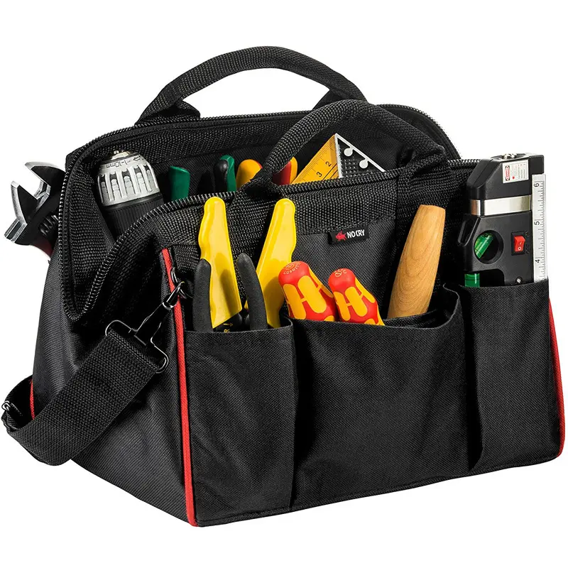 OEM Large Portable Nylon Polyester Engineer Electrician Tool Belt Bag waterproof tools kit tool bag for technician