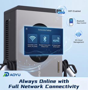 Chargeur rapide DC 40 kW homologué FCC, CCS1, sur pied, niveau 3, OCPP 1.6J, application intelligente, WiFi, 4G, station de charge pour les États-Unis et le Canada - Product Image 1