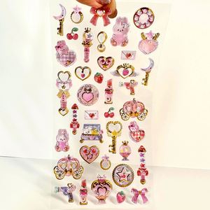 Pegatinas Acrílicas en 3D Coloridas con Relieve, Pegatinas Metálicas Impermeables con Lámina de Perla, Hoja de Pegatinas Promocionales con Logotipo Personalizado - Product Image 1