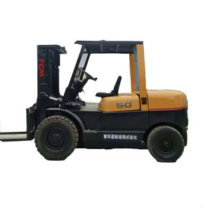 รถยกดีเซล TCM 50 5 ตัน 3 เมตร สีเหลืองเดิมๆ มือสอง - Product Image 1