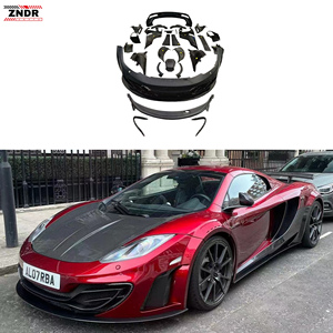 ชุดแต่งคาร์บอนไฟเบอร์สำหรับ MP4-12C สีดำคาร์บอนใหม่ สไตล์ MSY ชุดแต่งไวด์บอดี้ สปอยเลอร์กันชนหน้า/หลัง  ติดตั้งได้พอดี 100% แบบติดตั้งด้วยตัวเอง - Product Image 1
