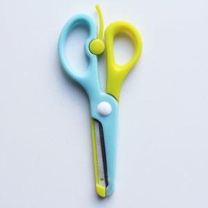 Đôi Màu Sắc Thiết Kế ABS Thép Không Gỉ An Toàn Craft Kéo Cho Trẻ Em - Product Image 5