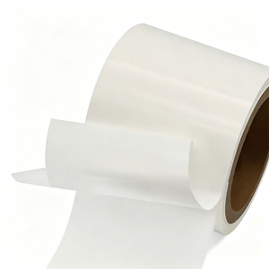 Film auto-adhésif BOPP brillant blanc 50 microns Acrylique 60 g/m² Rouleau Jumbo Glassine 1070 mm x 1000 m - Product Image 6