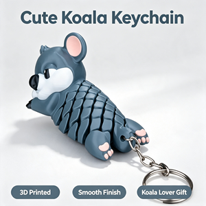 Llavero de Koala Articulado Impreso en 3D, Juguete Flexible Antiestrés, Bonito Colgante de Animal para Bolsos, Regalo de PLA para Aliviar el Estrés - Product Image 1