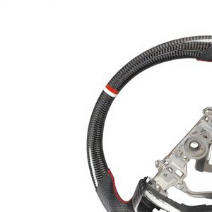 <span class=keywords><strong>พวงมาลัย</strong></span>คาร์บอนไฟเบอร์แบบฟอร์จ สำหรับรถยนต์ยาริส แอล (วีออส เอฟเอส) ปี 2014-2023 แคมรี่ โคโรลล่า - หนังแบบเจาะรู & ดีไซน์สปอร์ต - Product Image 4