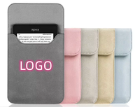 Pochette de protection avec logo personnalisé pochette d'insertion pochette magnétique en cuir PU pour ordinateur portable pour Kindle tablette housse