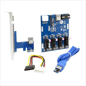 Bộ Mở Rộng <span class=keywords><strong>PCI</strong></span>-<span class=keywords><strong>E</strong></span> 1X Bộ Chuyển Đổi <span class=keywords><strong>1</strong></span> Đến 4 Khe Cắm Bộ Điều Hợp Thẻ Đa Năng <span class=keywords><strong>PCI</strong></span>-<span class=keywords><strong>E</strong></span> Riser Với Các Mô-đun Pcie Cáp <span class=keywords><strong>USB</strong></span> <span class=keywords><strong>3</strong></span>.0 - Product Image 2