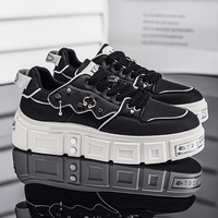 Chaussures pour hommes de style européen M6111, nouvelles baskets tendance à clous rehaussantes, design original et décontracté