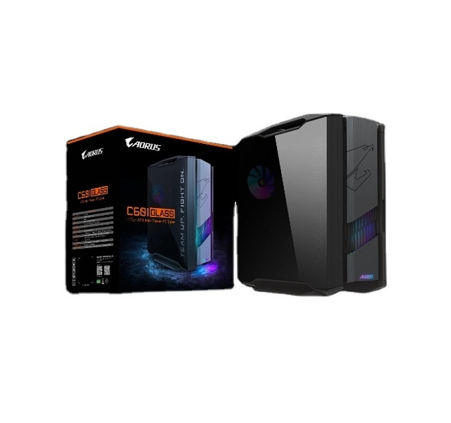 Computer Case Gigabyte GB-AC601G Mid-Tower Support Mini ITX/Micro ATX/ATX/E-ATX Desktop Gaming PC Case