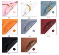 Papier d'emballage imperméable de luxe imprimé marbre 58xcm à prix avantageux pour fleuristes (vente en gros)