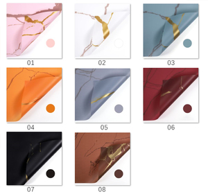 Giá Rẻ Giá 58xcm bán buôn đá cẩm thạch in hoa sang trọng bó hoa không thấm nước giấy gói cho florist Nguồn cung cấp - Product Image 6