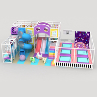 Aire de jeux intérieure sur le thème de l'espace, château gonflable, aire de jeux souple personnalisée pour enfants, trampoline, piscine à balles, centre de divertissement commercial, espace pour tout-petits