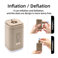 Pompe à air électrique portable mini, gonfleur pour jouets gonflables, bateaux, avec lampe torche LED et alarme SOS