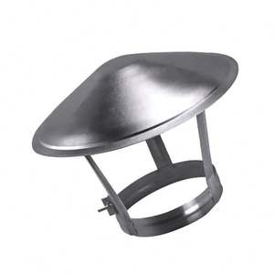 Tapa de <span class=keywords><strong>Chimenea</strong></span> Metálica Resistente a la Intemperie, Protector de Tubo de Estufa, Cubierta de Ventilación de Techo Impermeable para Servicios de Fabricación - Product Image 2