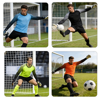 Tenues de gardien de but tendance pour hommes et femmes : ensembles de maillots de football personnalisés à manches longues et pantalons longs pour l'entraînement