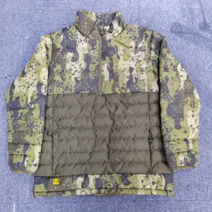 High Quality Hunting Camo Puffer Jacket Men Windproof Breathable Warm Padding Jacket Coat Custom Fishing Jacket