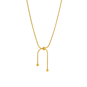 Minimalist Pull Out Necklace For Women Gold Chain Everyday Wear - Product Image 4