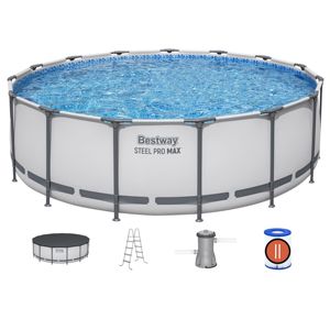 Piscina Elevada <span class=keywords><strong>Bestway</strong></span> 56439 Easy Set con Estructura Metálica y Lona <span class=keywords><strong>de</strong></span> Plástico - Product Image 1