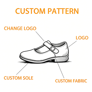 Nouvelles Chaussures en Cuir Noir Personnalisées pour Filles, Confortables en Cuir Mat, Idéales pour la Rentrée Scolaire - Product Image 3