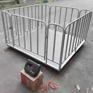 Cân sàn công nghiệp di động cho gia súc 1 tấn 2 tấn 3 tấn, màn hình LCD/LED, OEM ODM - Product Image 4