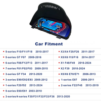 Upgrade LCD Digital Cluster Speedometer Instrument dengan Carplay Auto Meter Baru untuk BMW Seri 3 Seri 4 F30 F31 F32 2013-2020