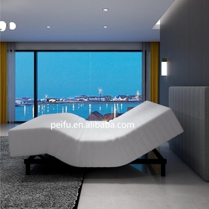 Bedroom furniture electric smart adjustable Mattress wireless remote/wired manual bed include mattress