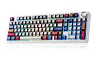 Clavier mécanique OEM ODM F99 Pro, clavier de jeu sans fil, rétroéclairage RVB, interchangeable à chaud, clavier d'ordinateur personnalisé, couleur crème