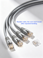 Câble de raccordement réseau Ethernet Gigabit RJ45 UTP CAT6 standard, plusieurs longueurs, plusieurs couleurs