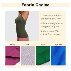 Été de haute qualité 95 Polyester 5 Spandex Stretchy Slim Fit Seamless Sports Training Vest Solid Racer Back Yoga Tank Top Femmes - Product Image 2