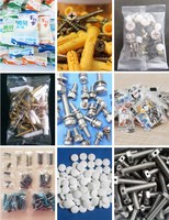 Machine automatique de comptage, de remplissage et d'emballage pour sachets de bonbons gélifiés, tees de golf, petites pièces, perles, boulons et vis en sacs plastiques