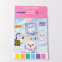 Libro de Colorear con Agua Mágica, Diseño Personalizado, Portátil, con Pinceles, para Niños
