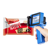 Mesin Cetak Label QR Logo Tanggal Kode Batch Pabrik Yaomatec Printer InkJet Genggam 12.7mm untuk Peti Kayu