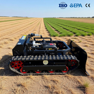 Tondeuse à <span class=keywords><strong>gazon</strong></span> industrielle de qualité professionnelle pour les terres agricoles du Royaume-Uni, moteur turbo diesel 224cc 27PS, mobilité du châssis par télécommande - Product Image 1