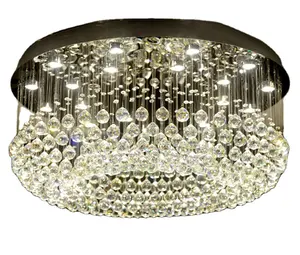 Светодиодный кристаллический Потолочный светильник, потолочная лампа в виде Купола для гостиной, лобби отеля, лампа-мессенджер