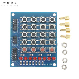 HC-35S โมดูลปุ่มกดแบบเมทริกซ์ 4x4 พร้อมไฟ LED สำหรับการขยายไมโครคอนโทรลเลอร์ - Product Image 3