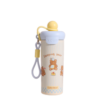 Bouteille isotherme en acier inoxydable avec balle flottante personnalisée, grande capacité, paille intégrée, isolation thermique 6-12 heures, pour étudiants et enfants