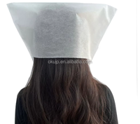 Capuche de protection jetable en non-tissé pour cheveux et maquillage