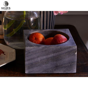 Bol en marbre carré en pierre naturelle, légumes, aliments, marbre, livraison gratuite - Product Image 4