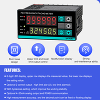 Meteran Rpm industri terlaris dengan RS485 Input sinyal pulsa Tachometer Output Relay Digital