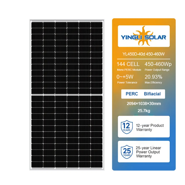Yingli GCL 440w 445w 450w 455w Solar Panel Photovoltaic 166mm Solar Cells Wholesale Price
