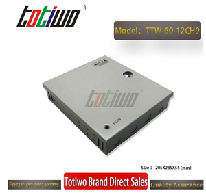 고품질 공장 직접 판매 스위칭 전원 공급 장치 12V 5A 60W CCTV 전원 공급 장치 상자 9 채널 포트 출력 - Product Image 3