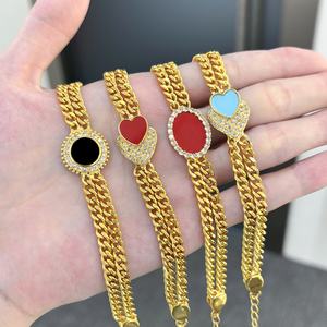 Bracelet pour femme JXX Fashion plaqué or 24 carats, bracelet à breloques de forme géométrique avec chaîne en zircon, bijoux en laiton élégants et tendance - Product Image 2