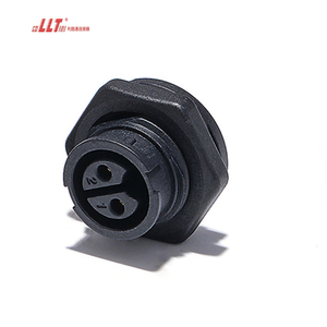 Llt 2pin nữ M19 vách ngăn điện nhựa IP68 Bảng điều khiển không thấm nước gắn kết nối - Product Image 5