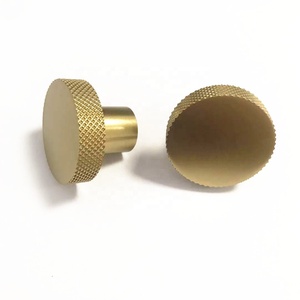 Poignées de tiroir de placard en aluminium, laiton, or, moletées, boutons pour commode, chambre à coucher, cuisine, salle de bain, entrepôt extérieur - Product Image 2